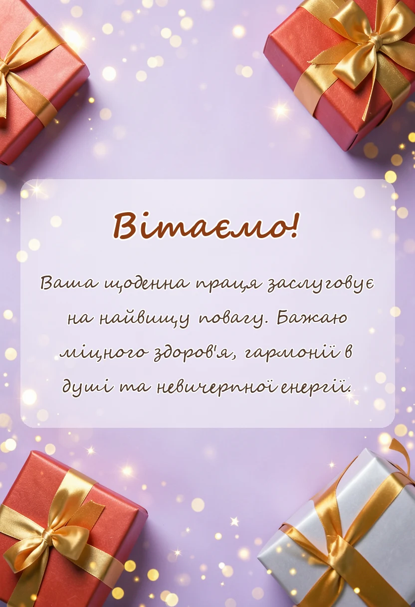 красива листівка: привітання з днем медика своїми словами