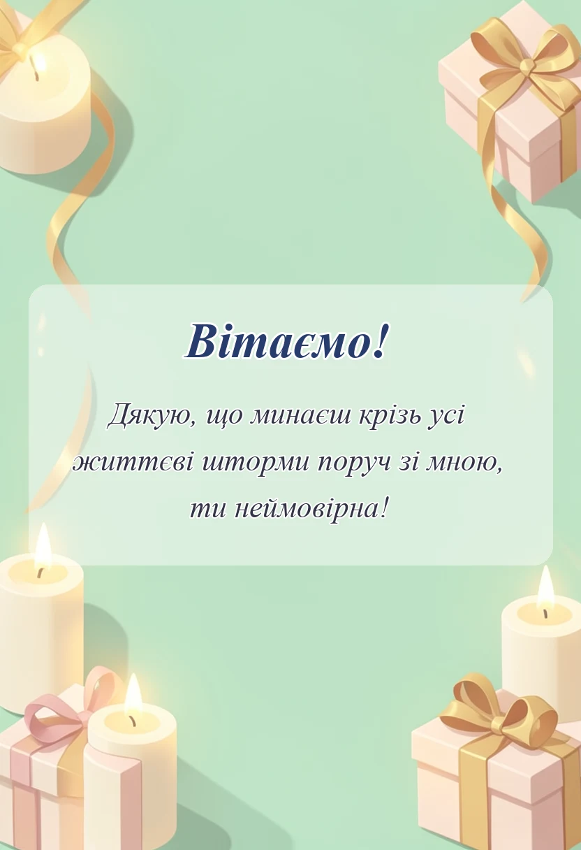 унікальна листівка - привітання з днем подруги своїми словами