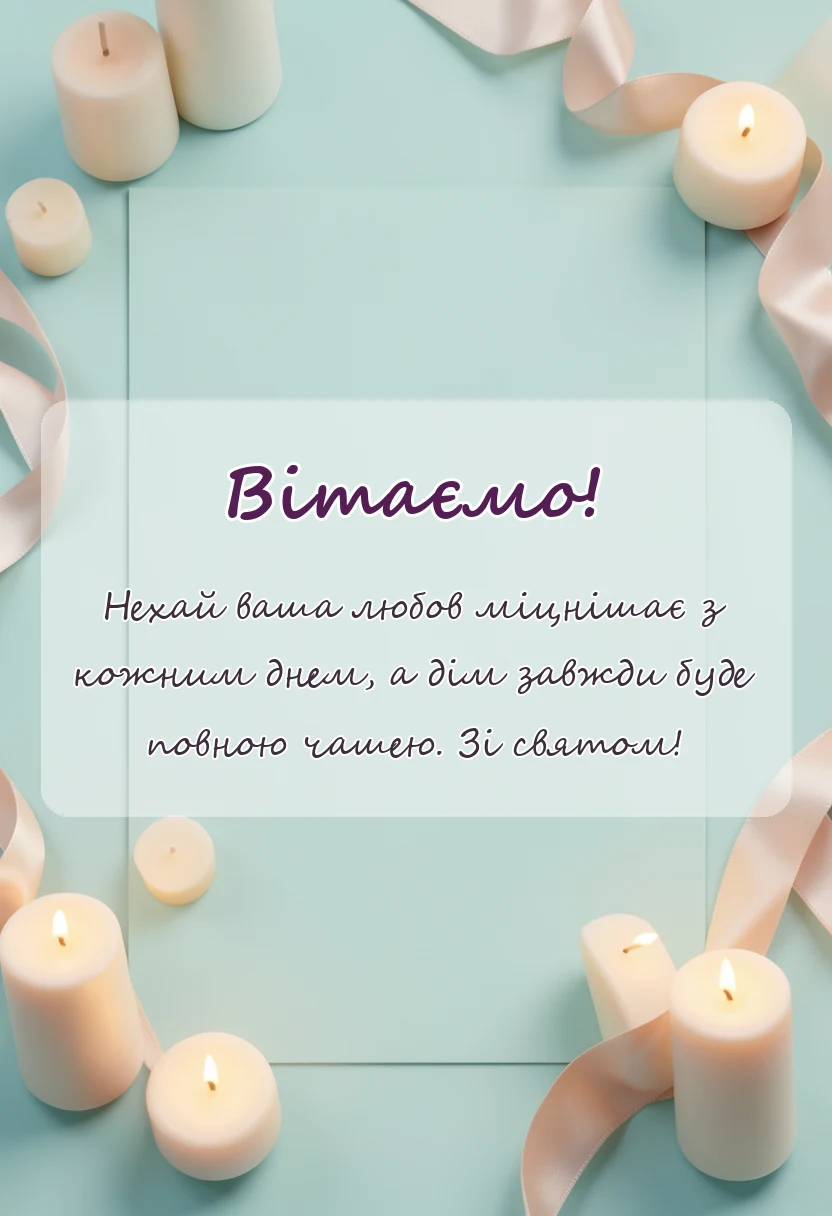 унікальна листівка - короткі привітання з роковиною весілля картинки