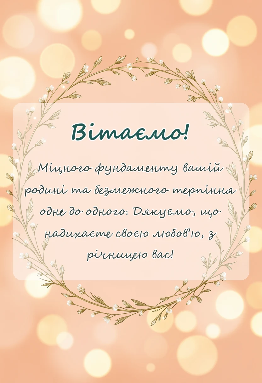 святкова картинка: річниця весілля 4 роки