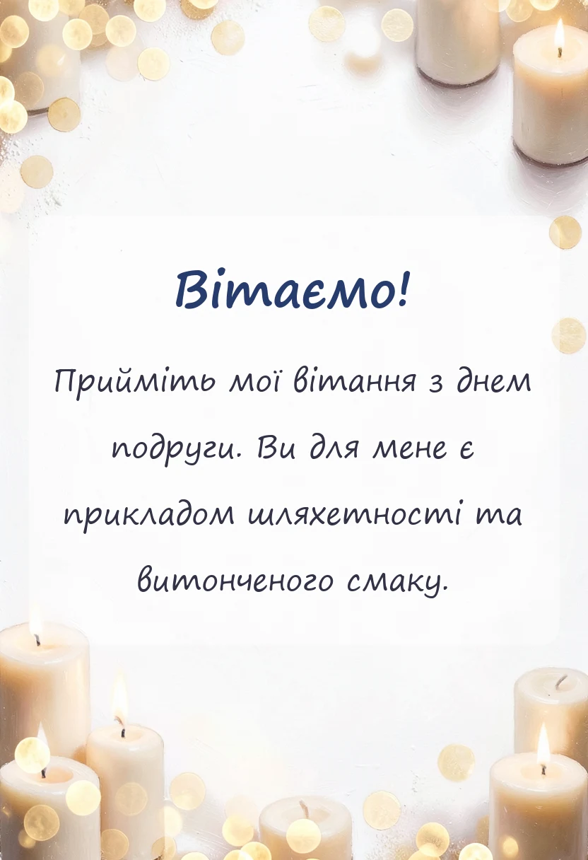листівка з побажанням - картинки з днем подруги