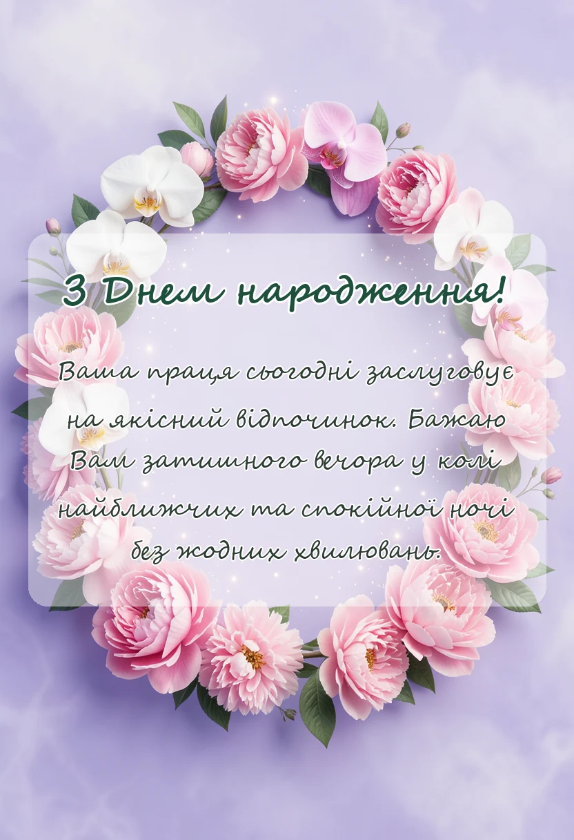 унікальна листівка - затишного вечора мирної ночі