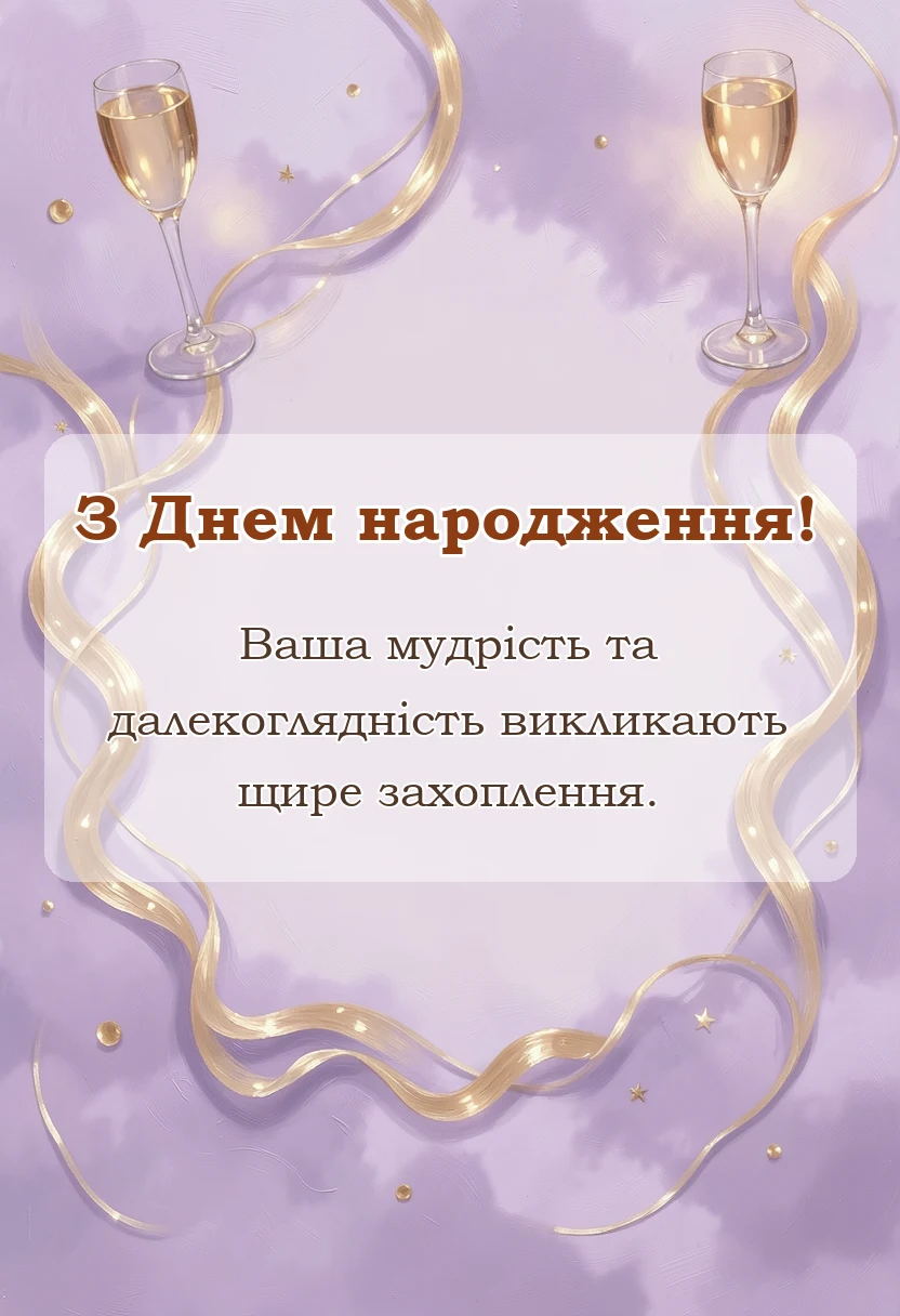 красива листівка: оригінальні побажання на день народження