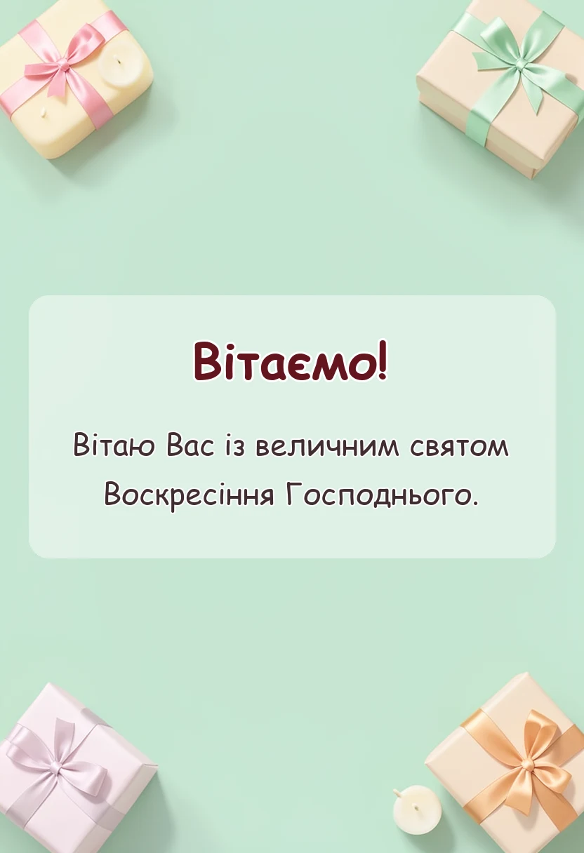 святкова картинка: привітання з великоднем своїми словами короткі