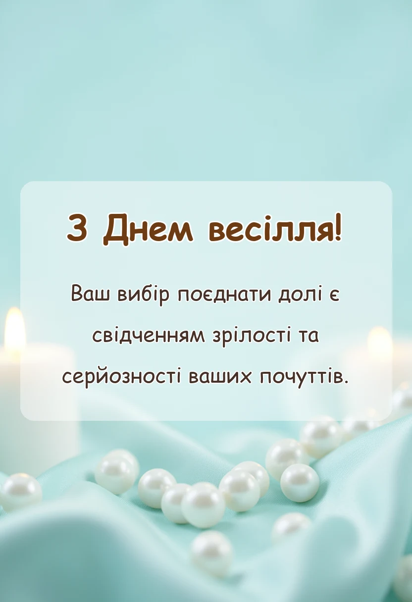святкова картинка: привітання з одруженням