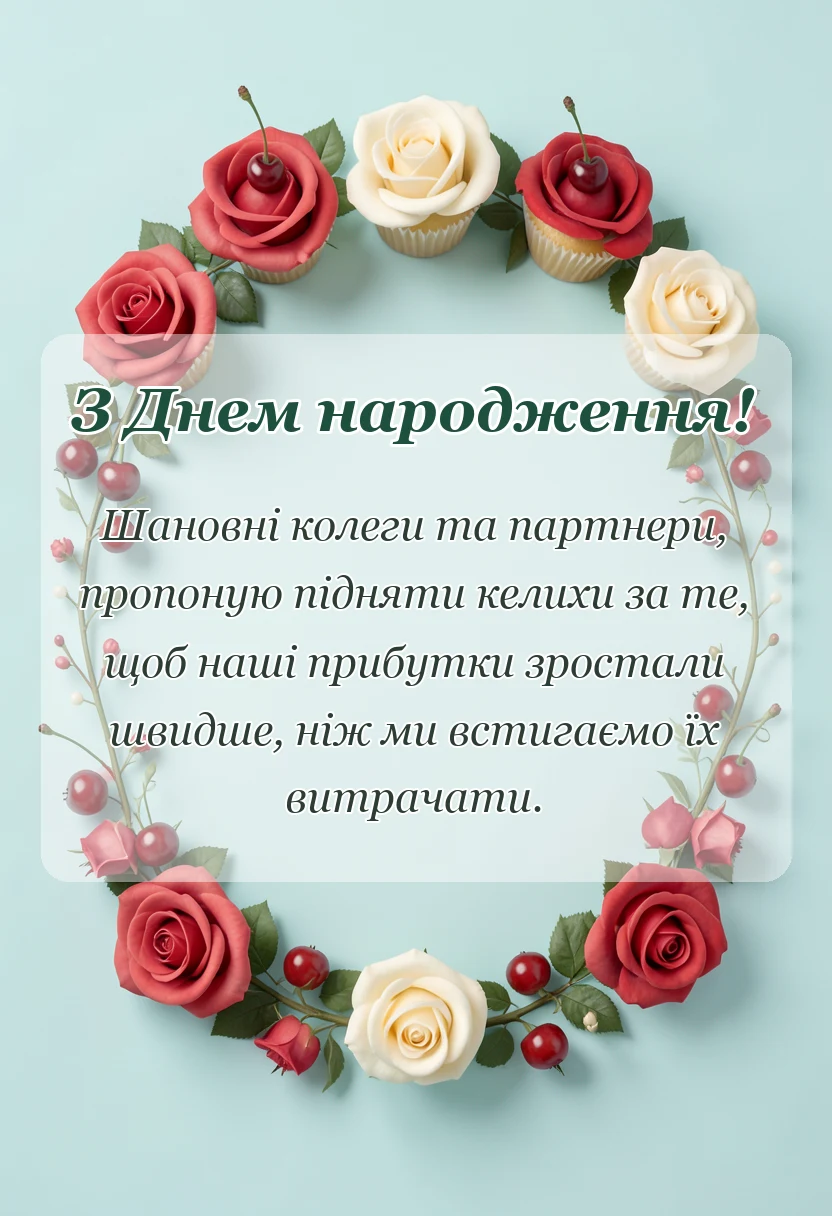 листівка з побажанням - кумедні тости на свято