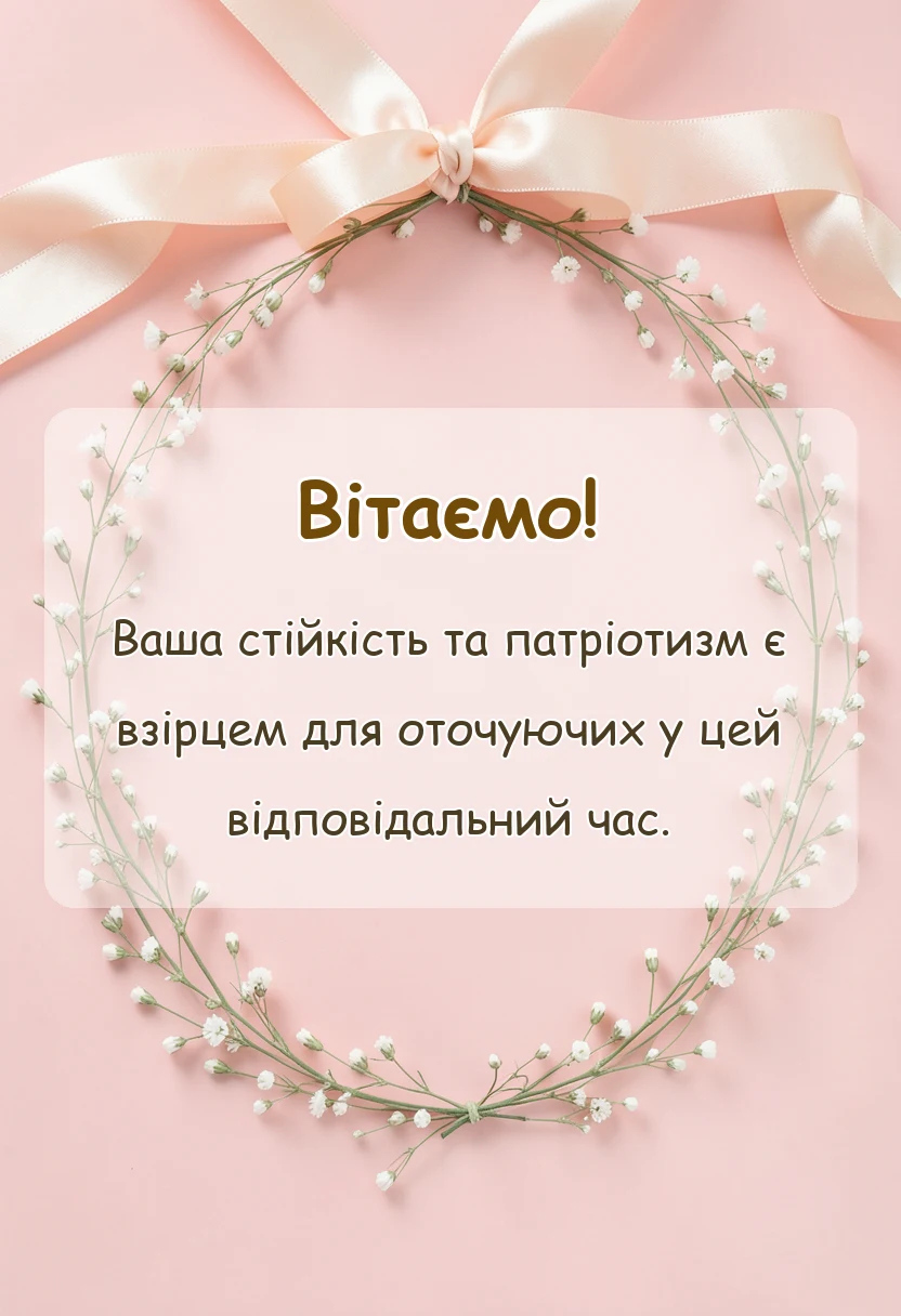 красива листівка: привітання чоловіків з днем козацтва своїми словами