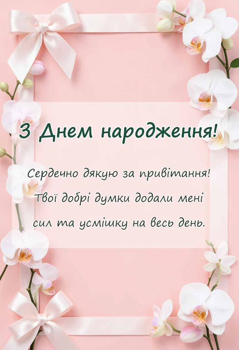 вітальна листівка - картинки дякую за привітання мирного неба