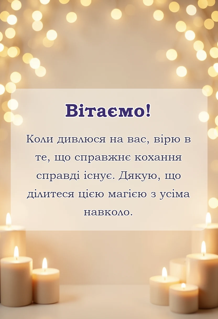 святкова картинка: річниця весілля 1 рік