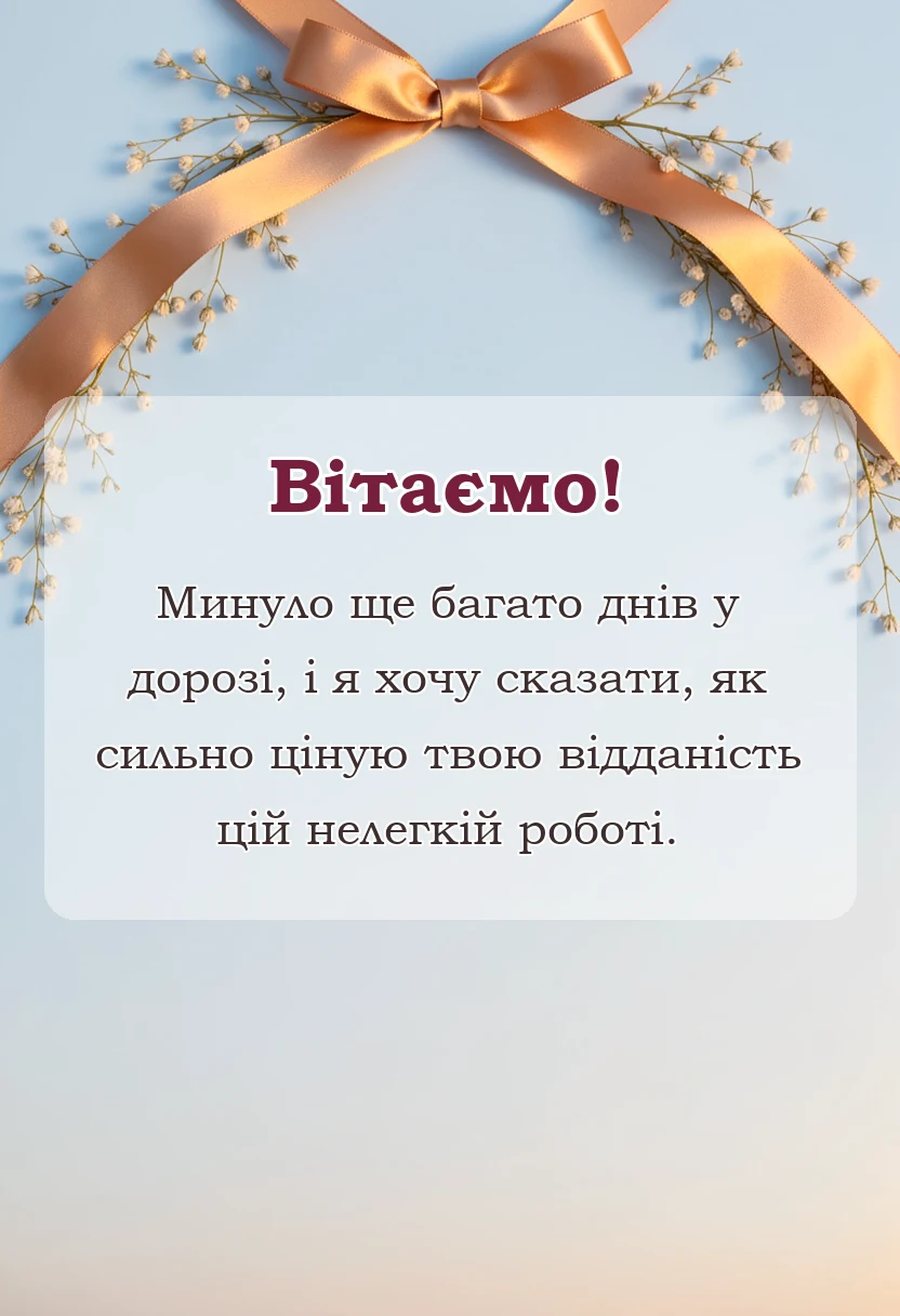 унікальна листівка - привітання з днем водія чоловіка своїми словами