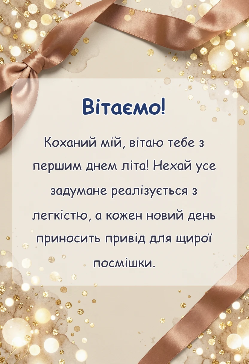 листівка з побажанням - привітання з першим днем літа картинки