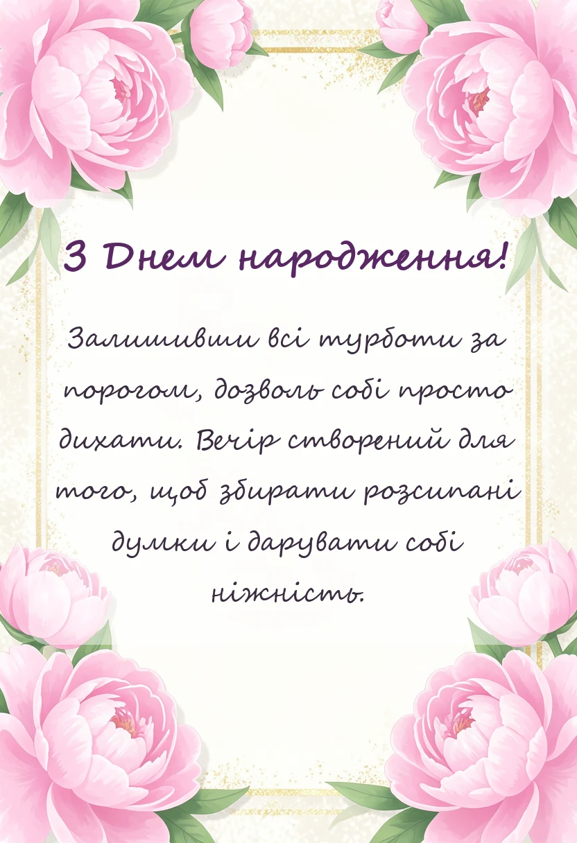 листівка з побажанням - затишного вечора мирної ночі