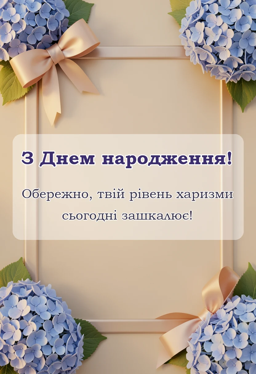 вітальна листівка - привітання з днем народження хлопчику
