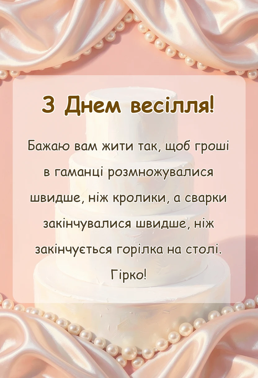 унікальна листівка - короткі тости на весілля