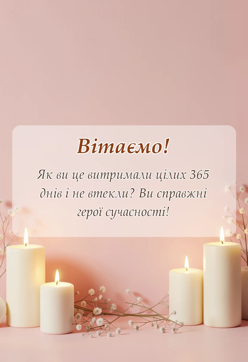 унікальна листівка - річниця весілля 1 рік