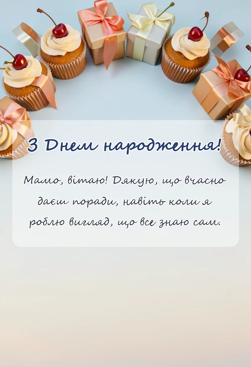 унікальна листівка - коротке привітання тещі