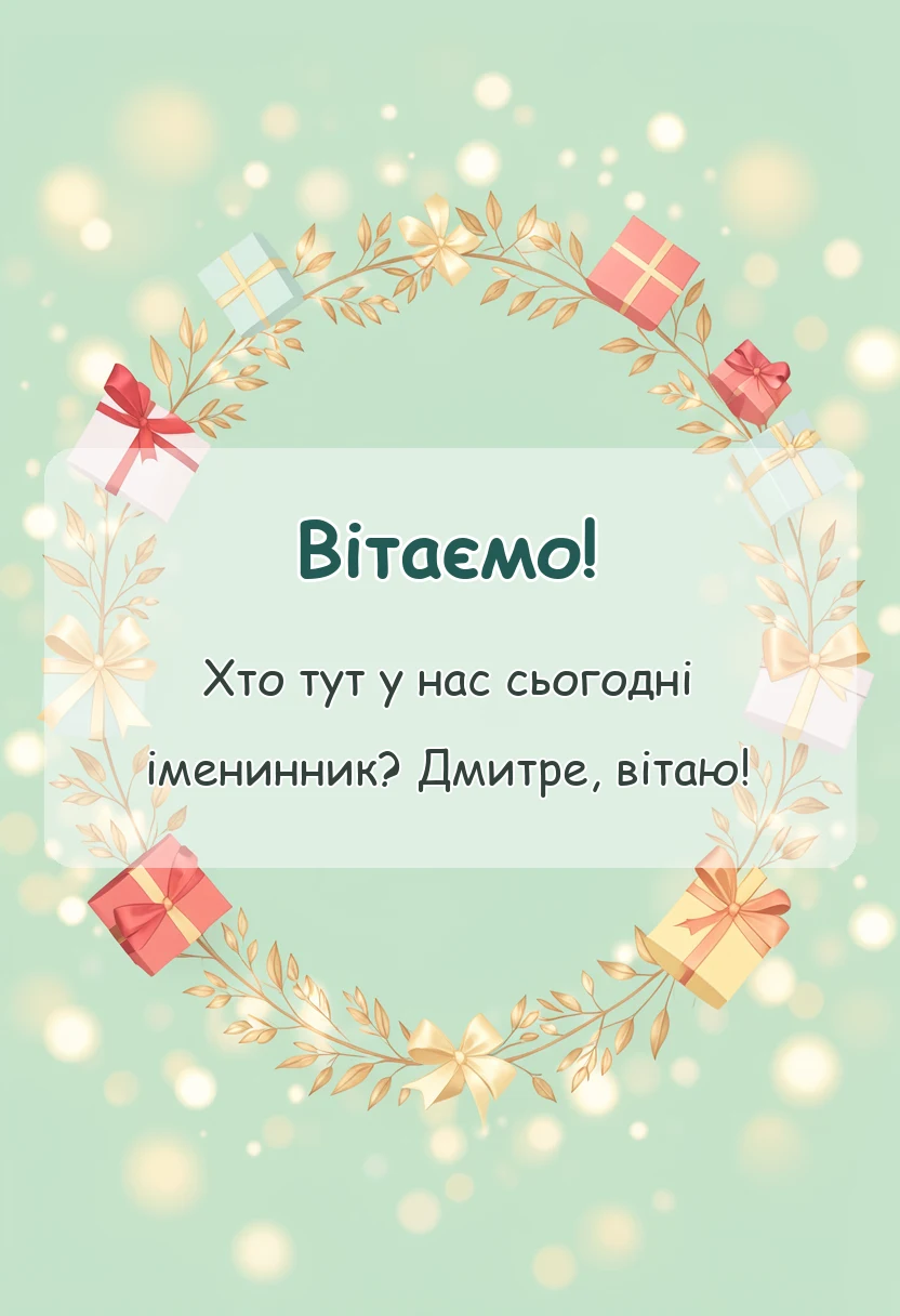 святкова картинка: картинки з днем ангела дмитра