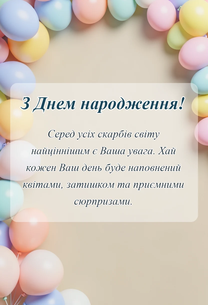 красива листівка: коротке привітання тещі