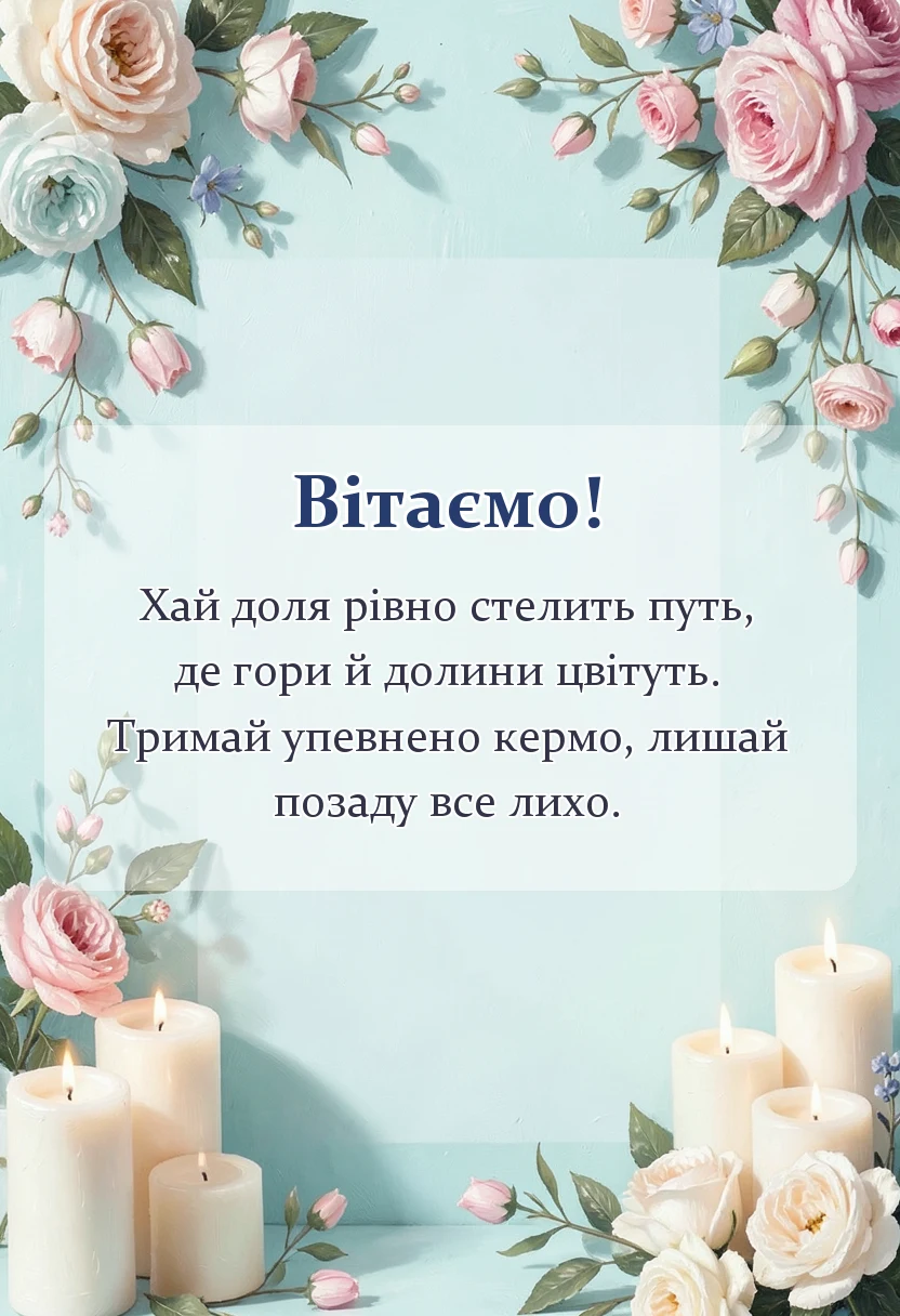 листівка з побажанням - привітання з днем водія чоловіка своїми словами