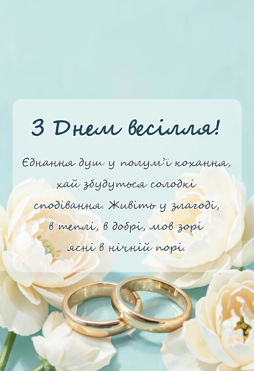 унікальна листівка - короткі тости на весілля