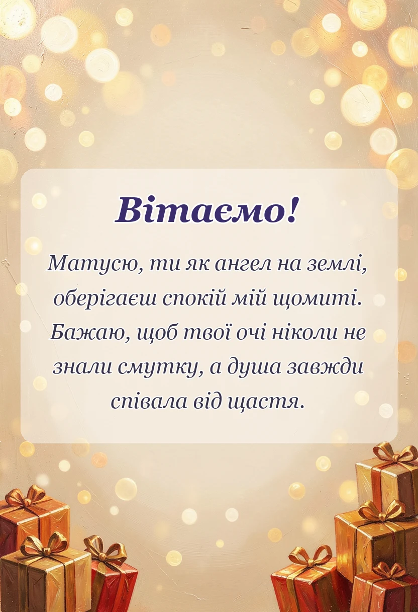 святкова картинка: привітання з днем матері