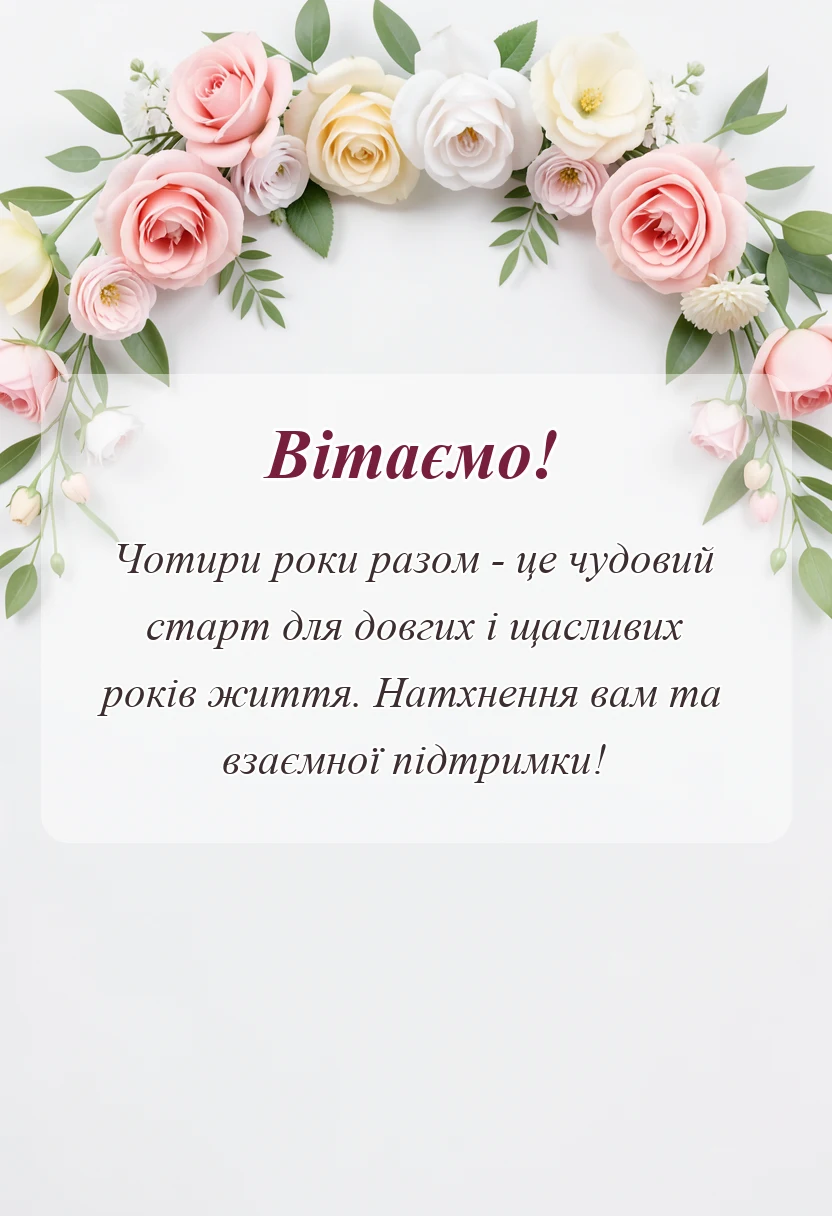 красива листівка: короткі привітання з роковиною весілля картинки