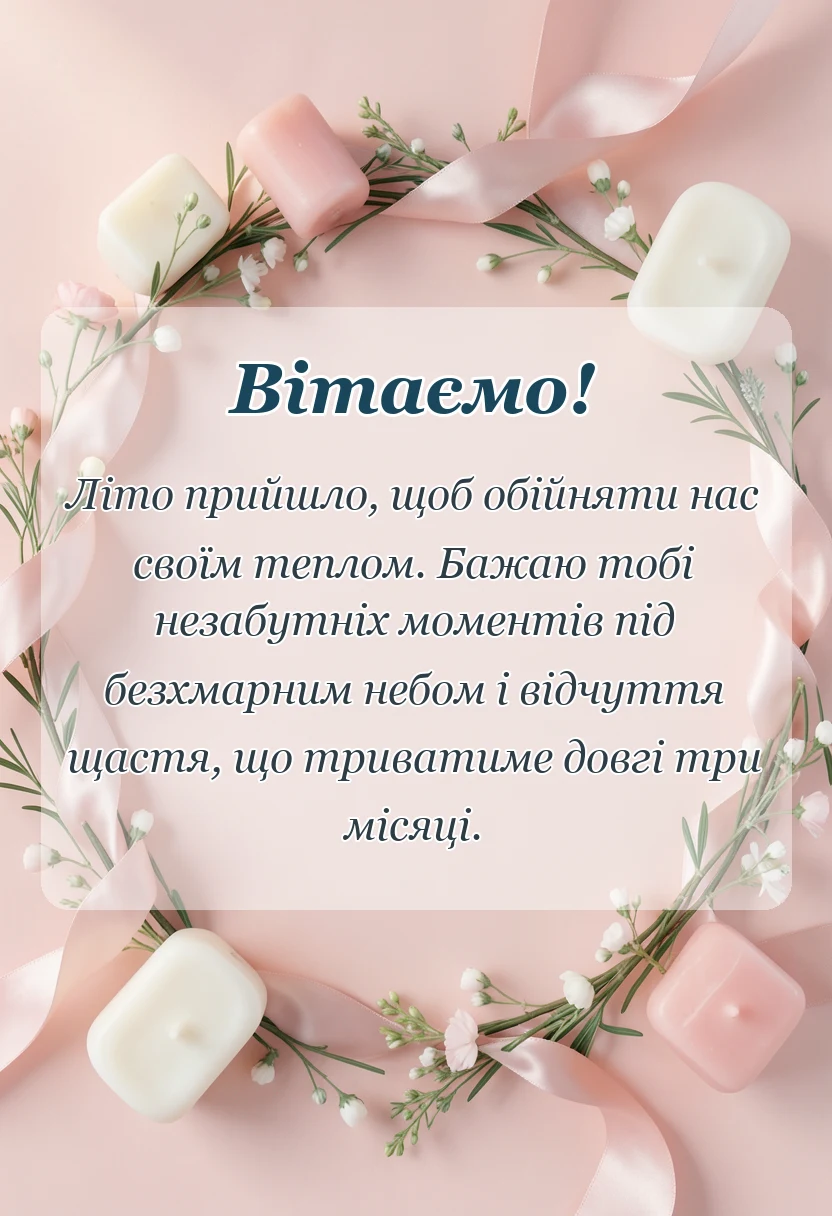 унікальна листівка - привітання з першим днем літа картинки