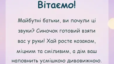 вітальна листівка - вітання на гендер паті хлопчик