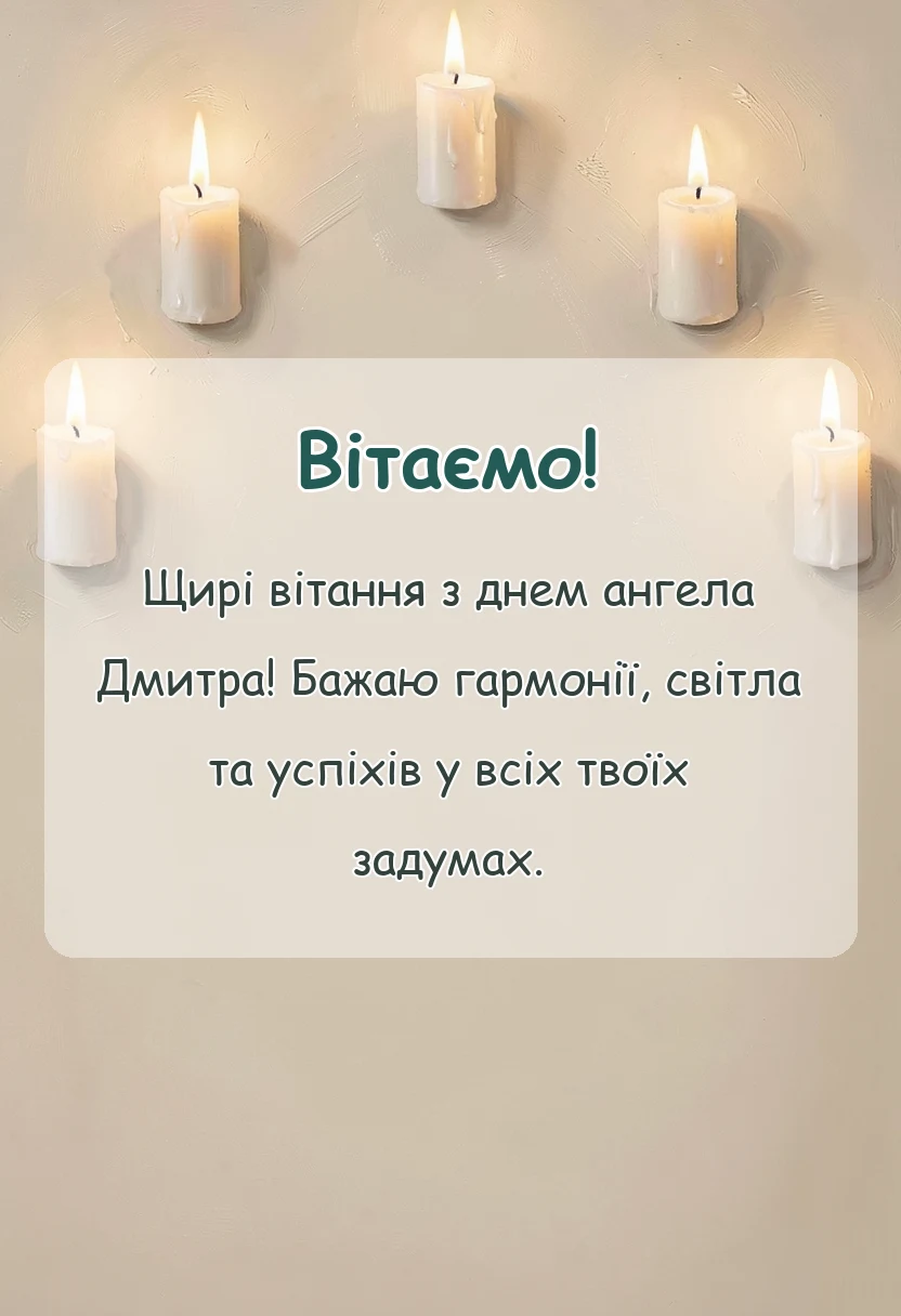 святкова картинка: картинки з днем ангела дмитра