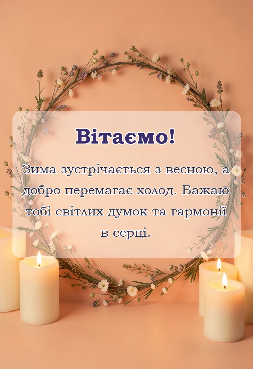 вітальна листівка - картинки зі стрітенням господнім українською