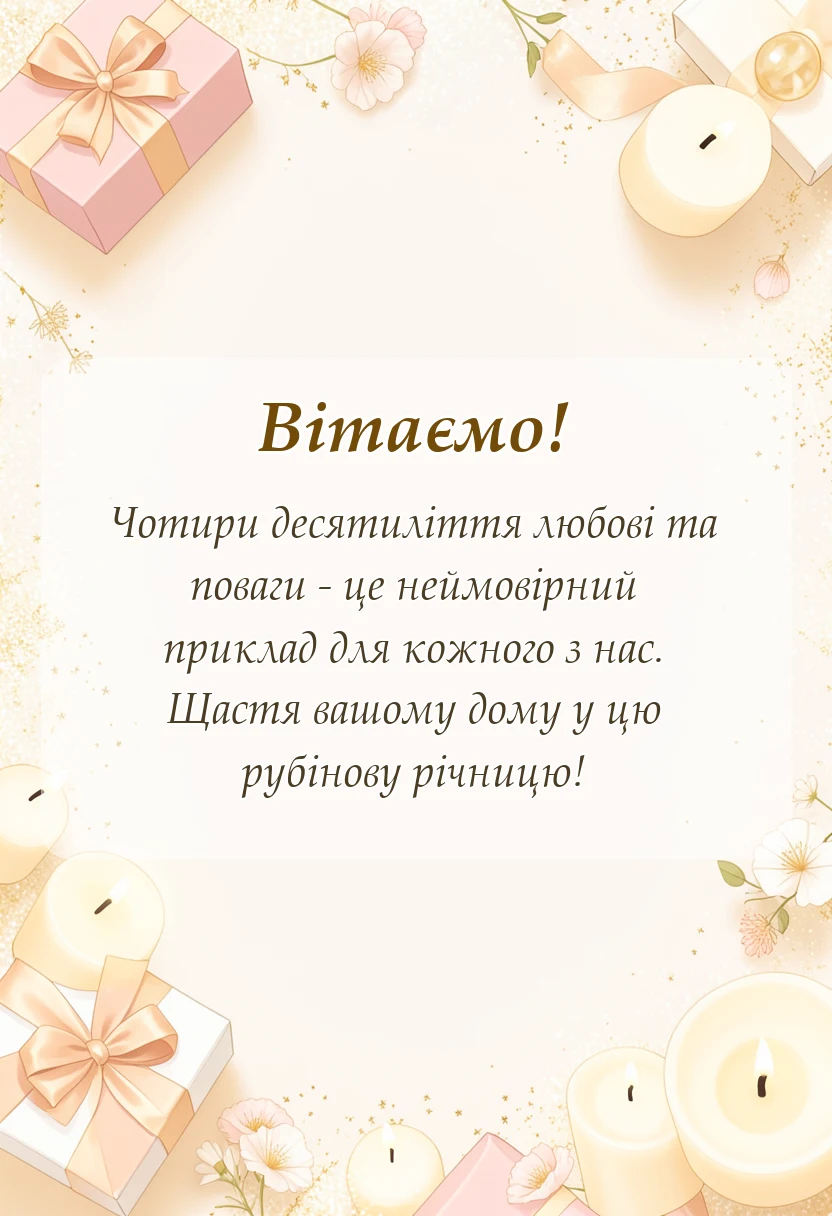 святкова картинка: картинки рубінового весілля
