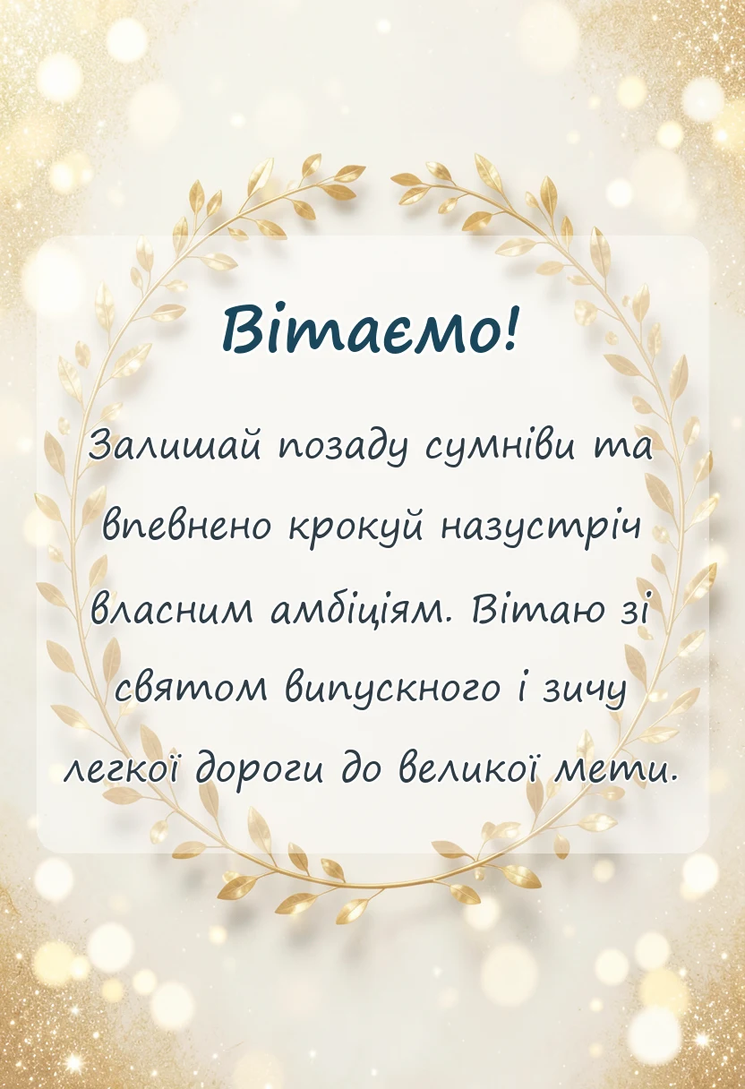вітальна листівка - оригінальні привітання для випускників