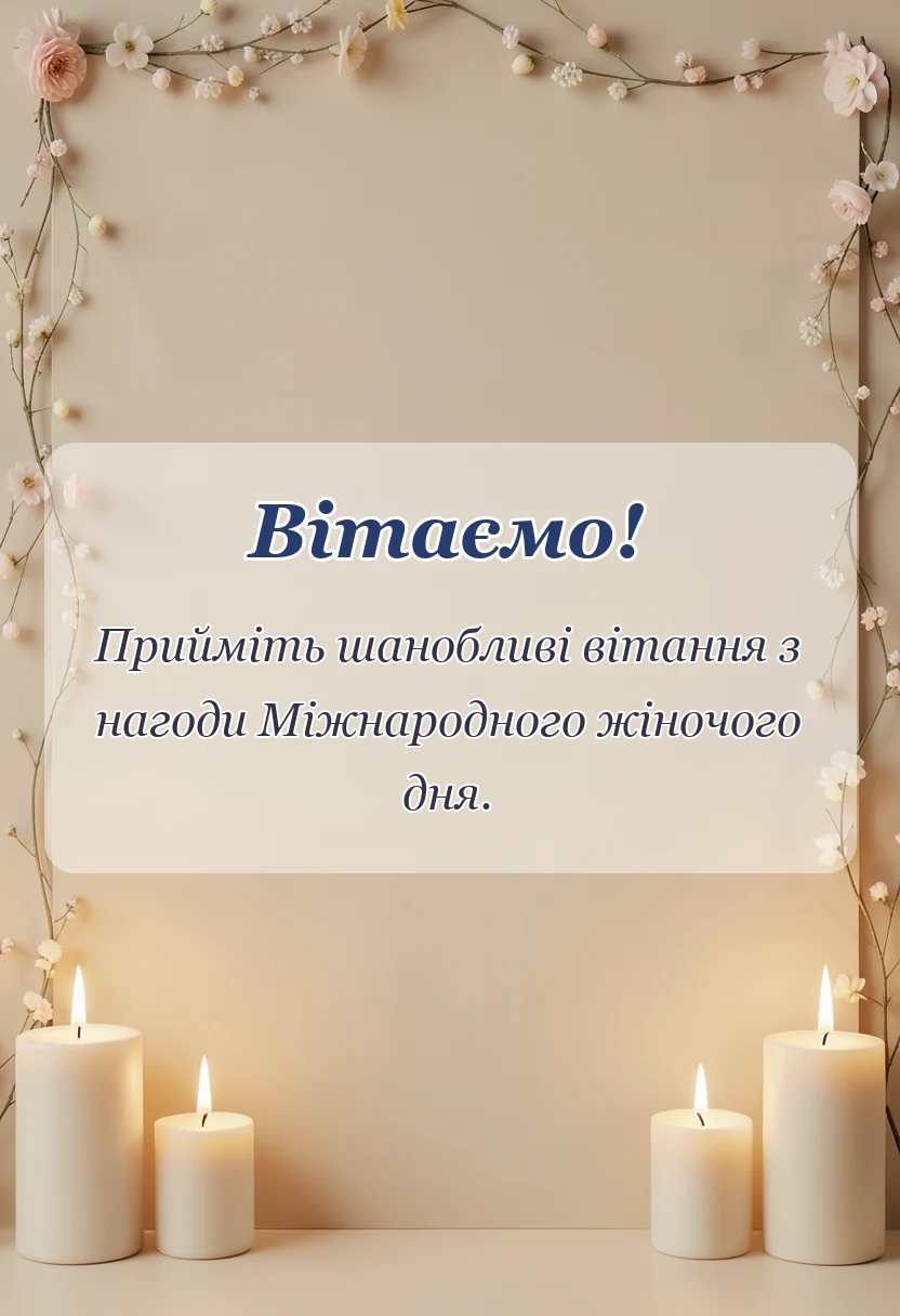 листівка з побажанням - картинки з 8 березня українською