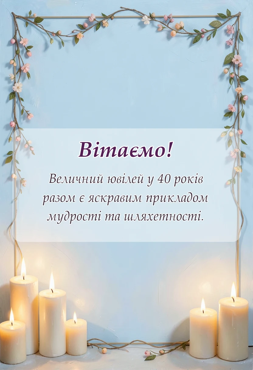 листівка з побажанням - картинки рубінового весілля