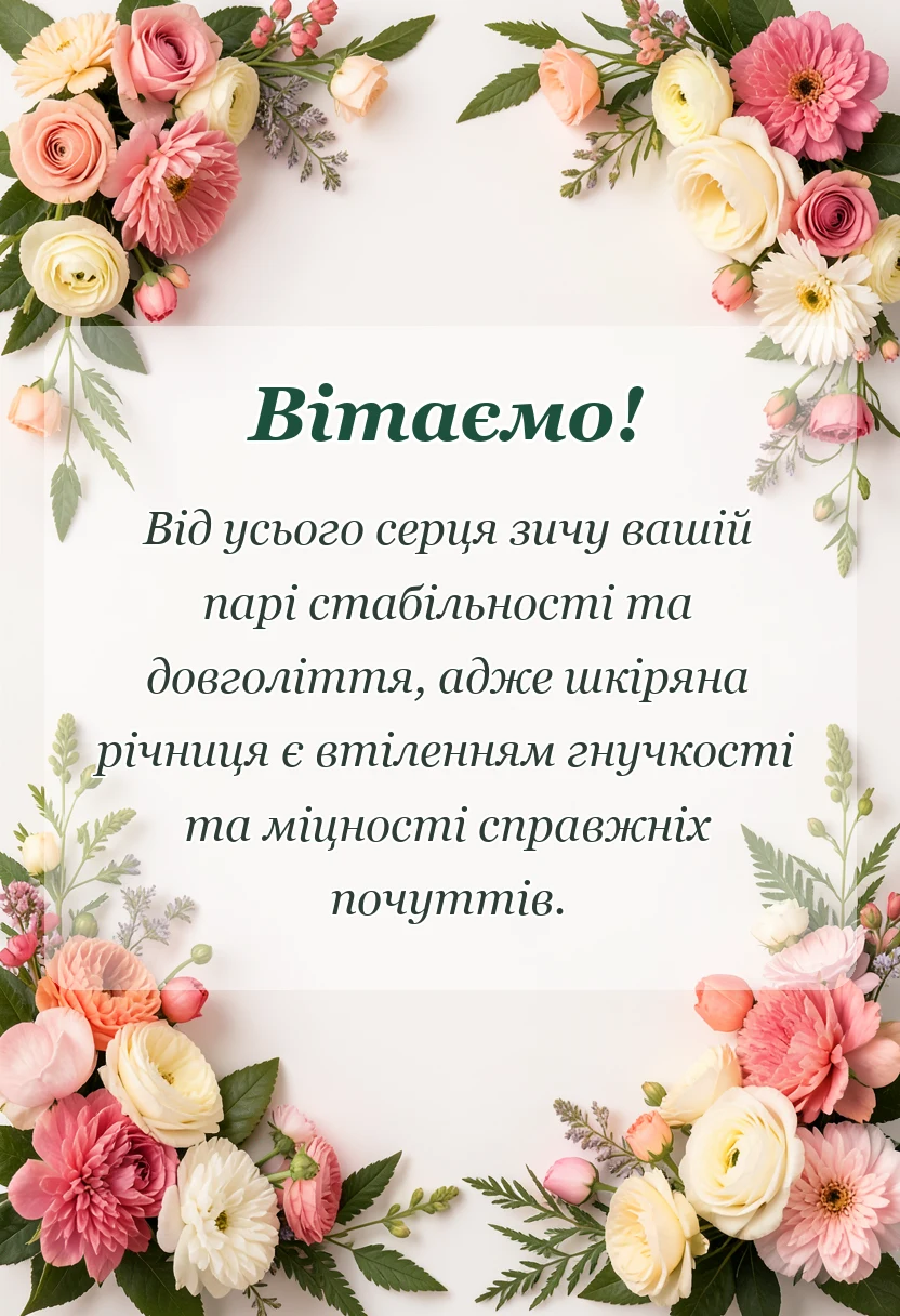 красива листівка: назва річниці весілля 3 роки