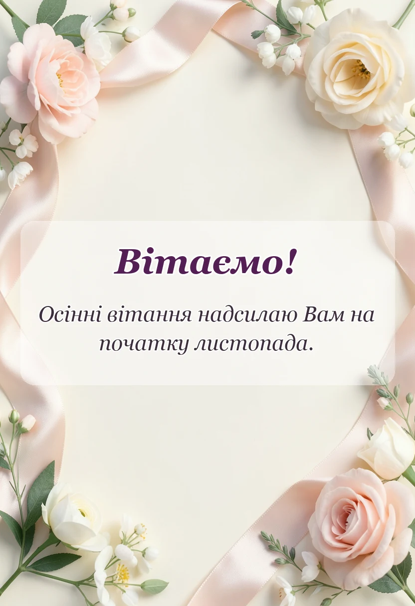 унікальна листівка - привіт листопад картинки