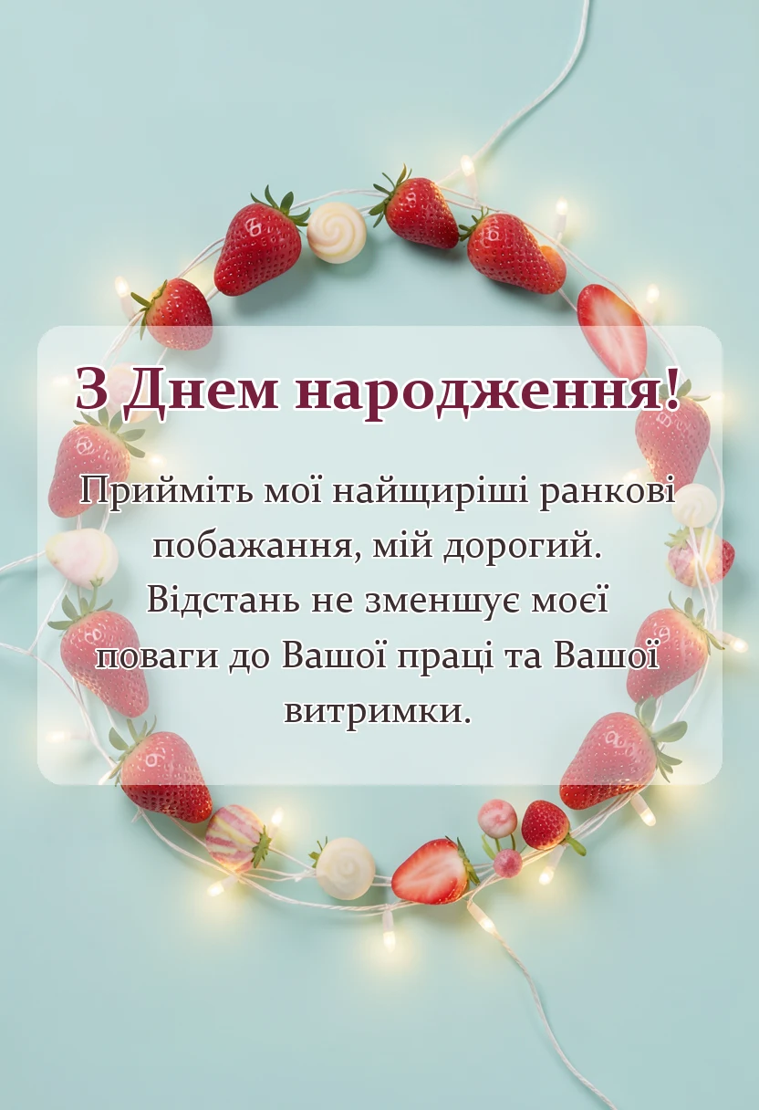 красива листівка: привітання доброго ранку коханому на відстані