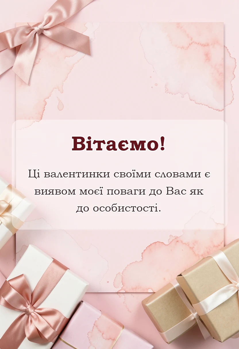 святкова картинка: привітання з днем закоханих для коханого своїми словами