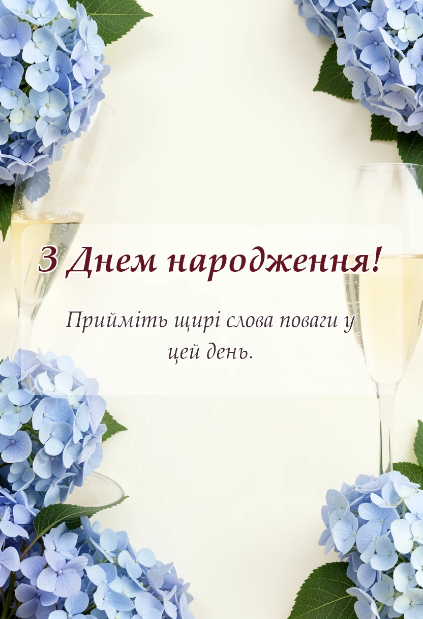 вітальна листівка - привітання з днем народження для хлопця тексти своїми