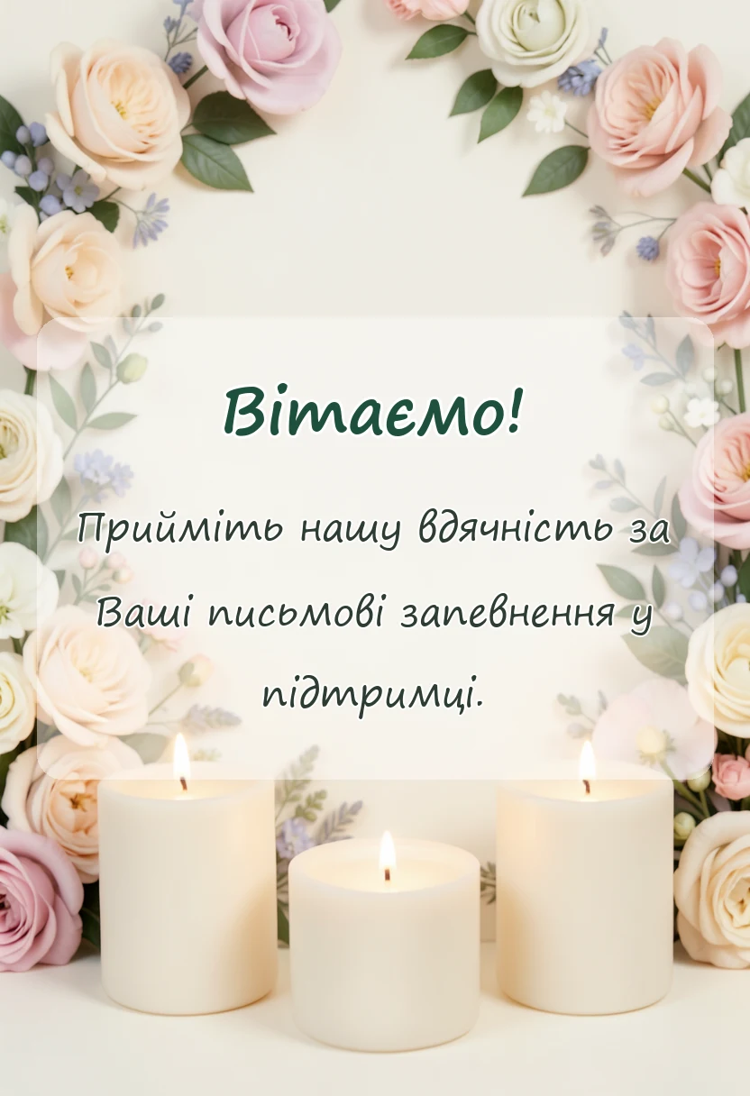 листівка з побажанням - подяка за співчуття картинки