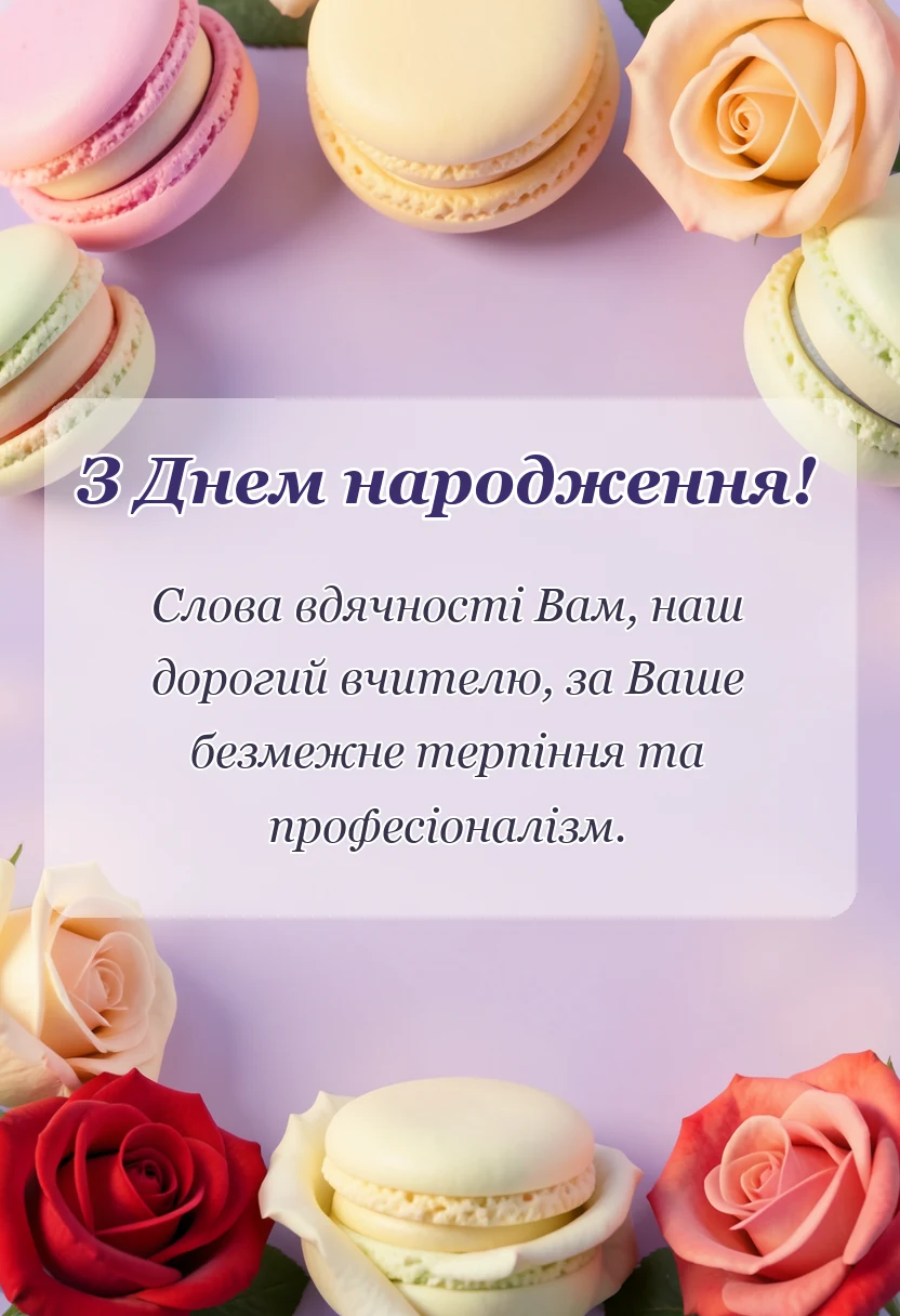 вітальна листівка - вірш подяка вчительці