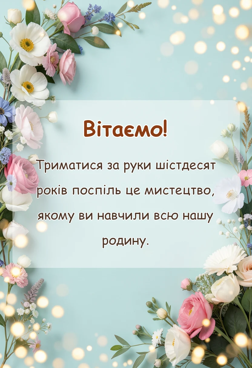 вітальна листівка - картинки з діамантовим весіллям