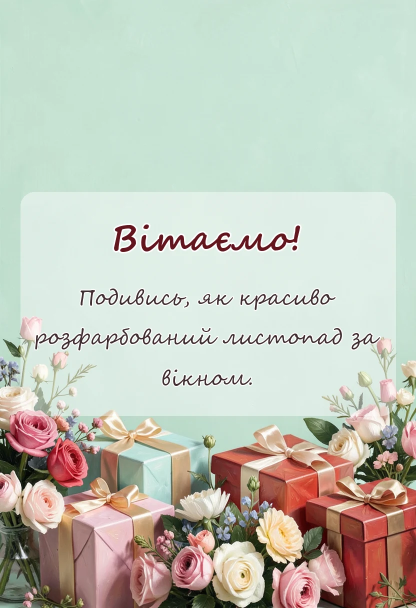 красива листівка: картинки з першим днем листопада