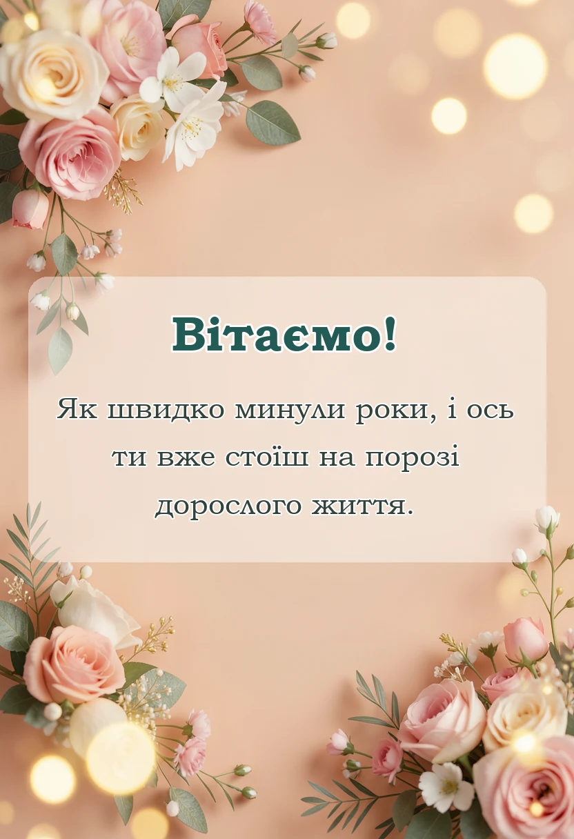красива листівка: оригінальні привітання для випускників
