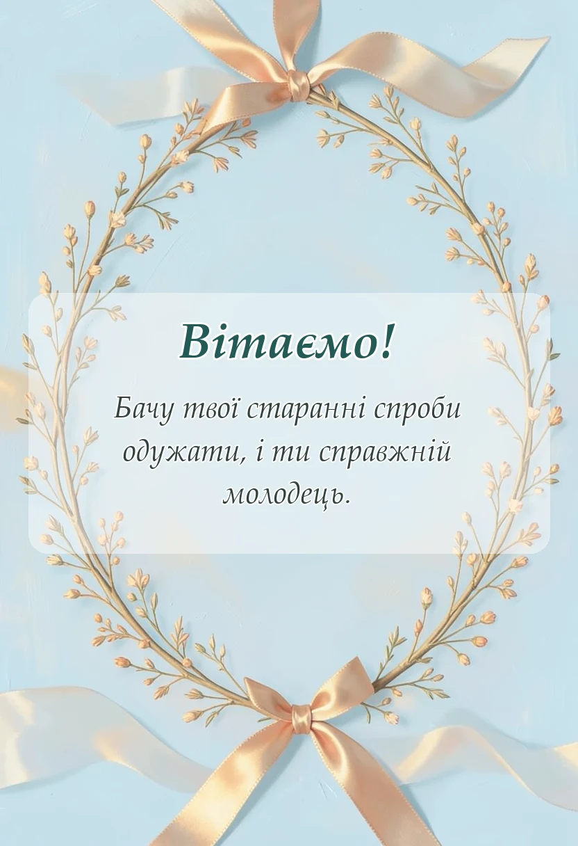 красива листівка: побажання одужання картинки