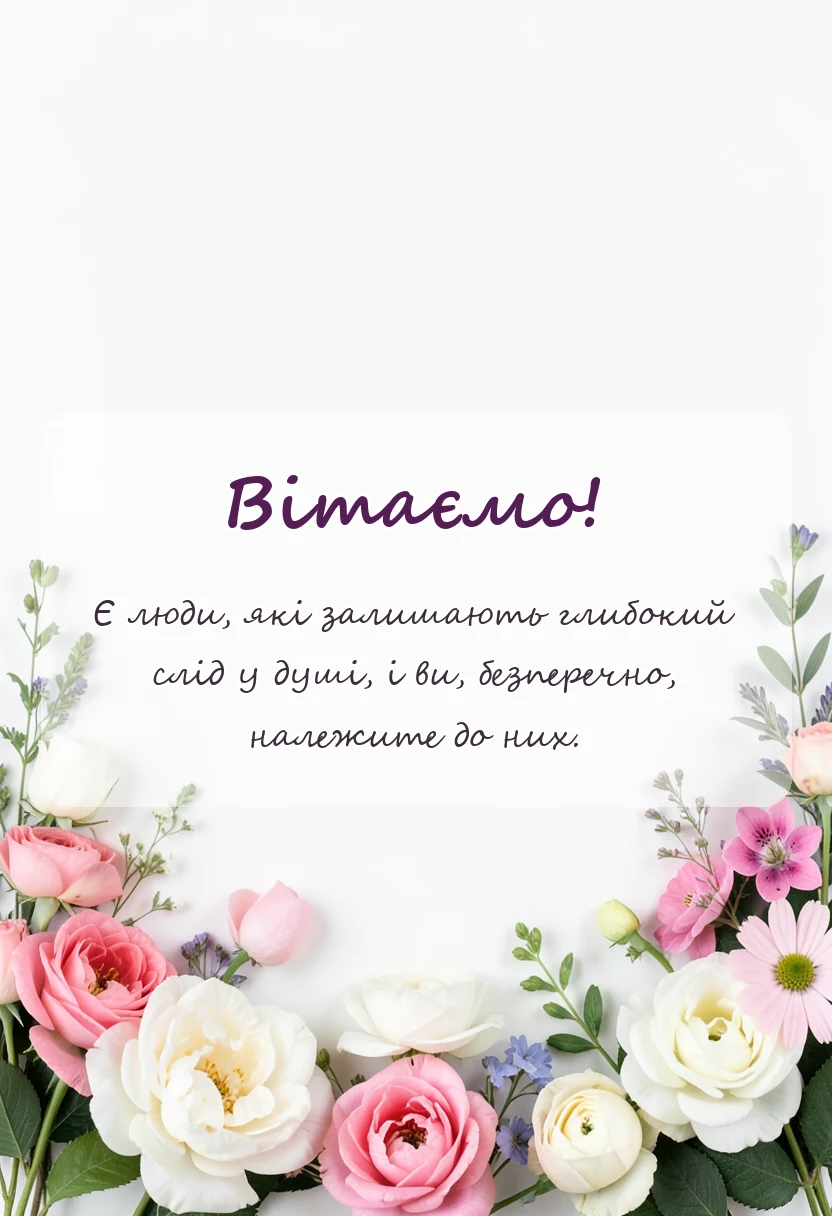вітальна листівка - подяка викладачу своїми словами