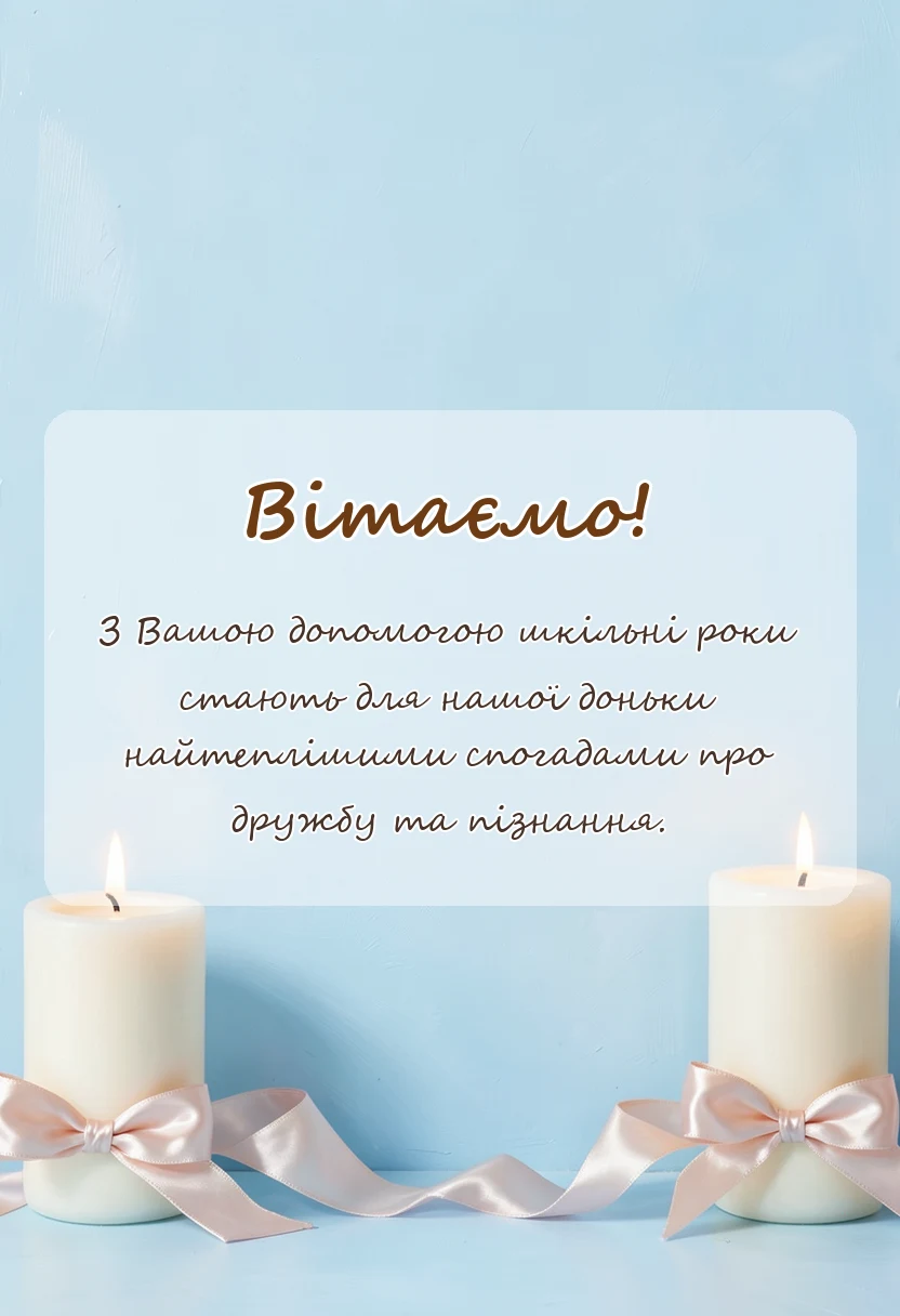 унікальна листівка - подяка вчителю за дитину
