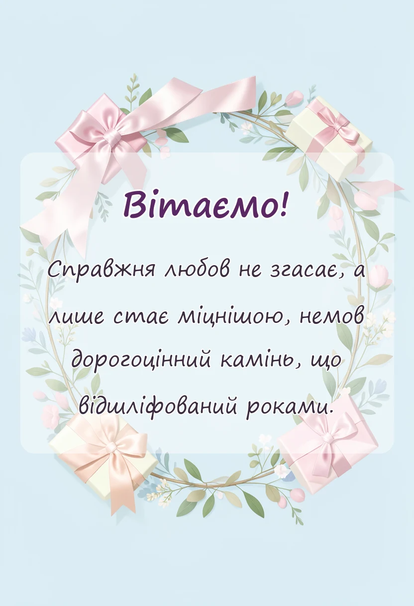 вітальна листівка - картинки з діамантовим весіллям