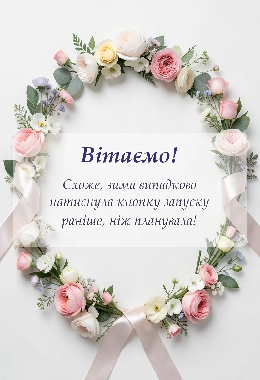 вітальна листівка - картинки доброго ранку з першим снігом