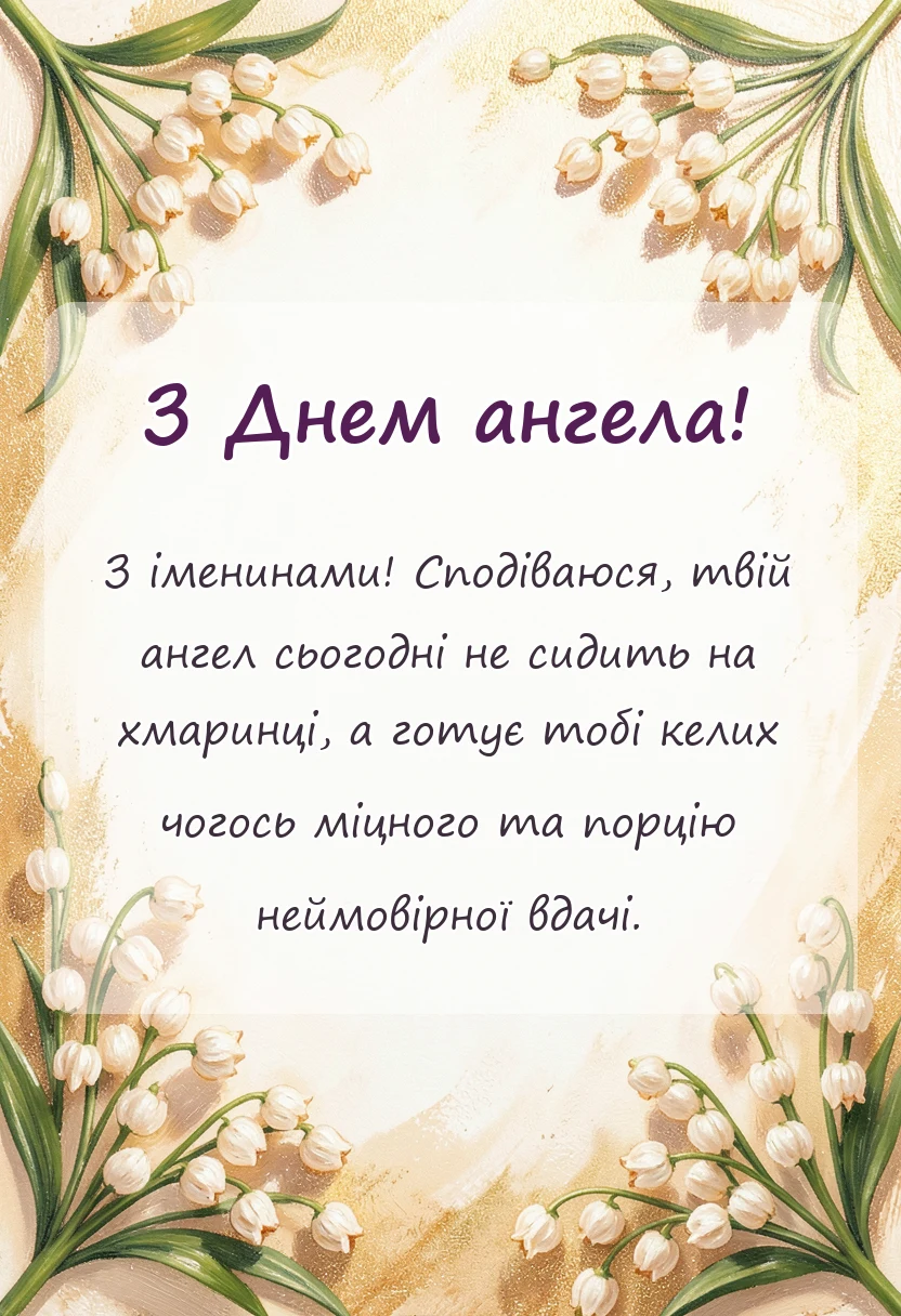 унікальна листівка - картинки з днем ангела для чоловіків